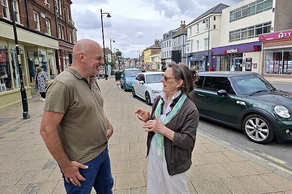 Caroline on the High Street